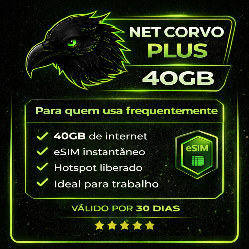 🔵 NET CORVO PLUS – 40GB