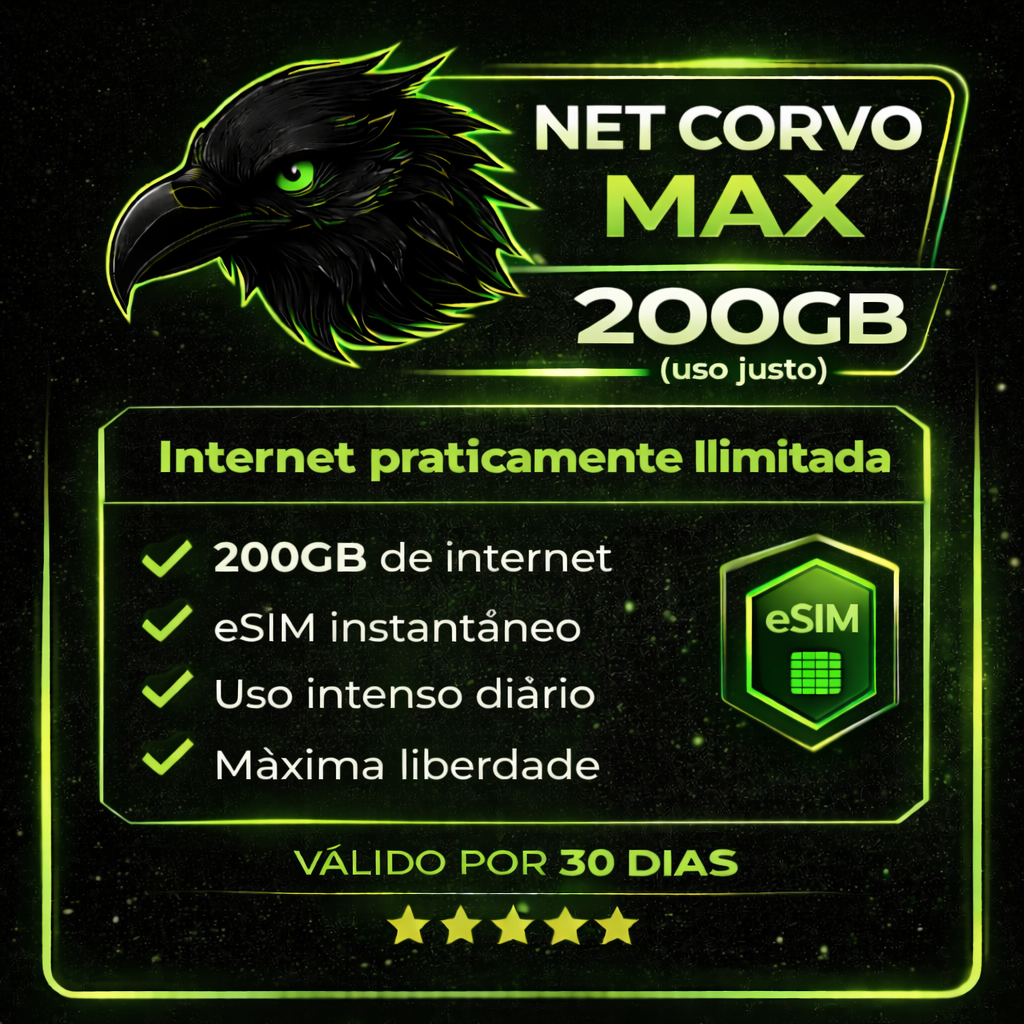 👑 NET CORVO MAX – 200GB